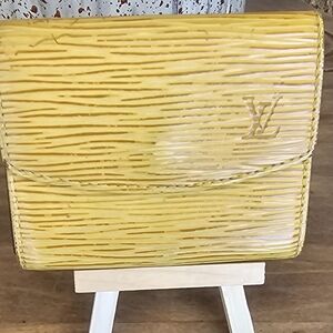 Louis Vuitton Yellow Epi Card Holder.